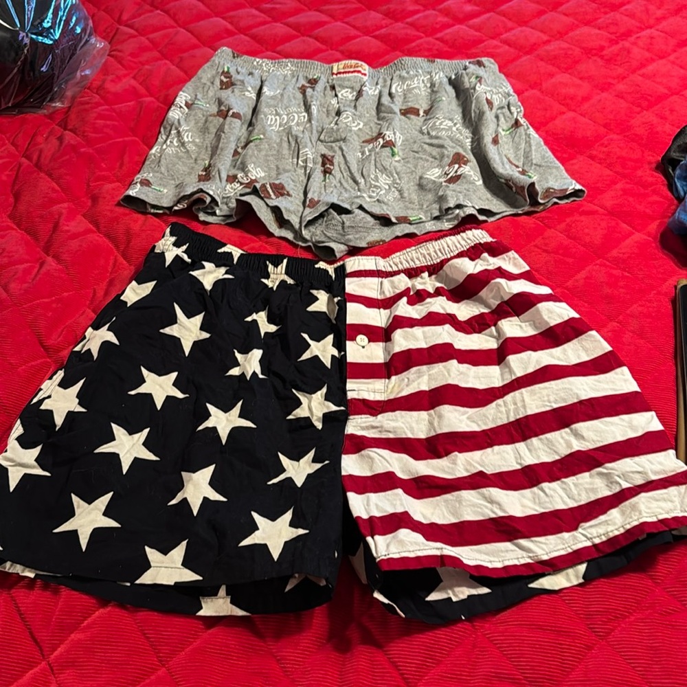 Coca-Cola & Patriotic Cotton Shorts